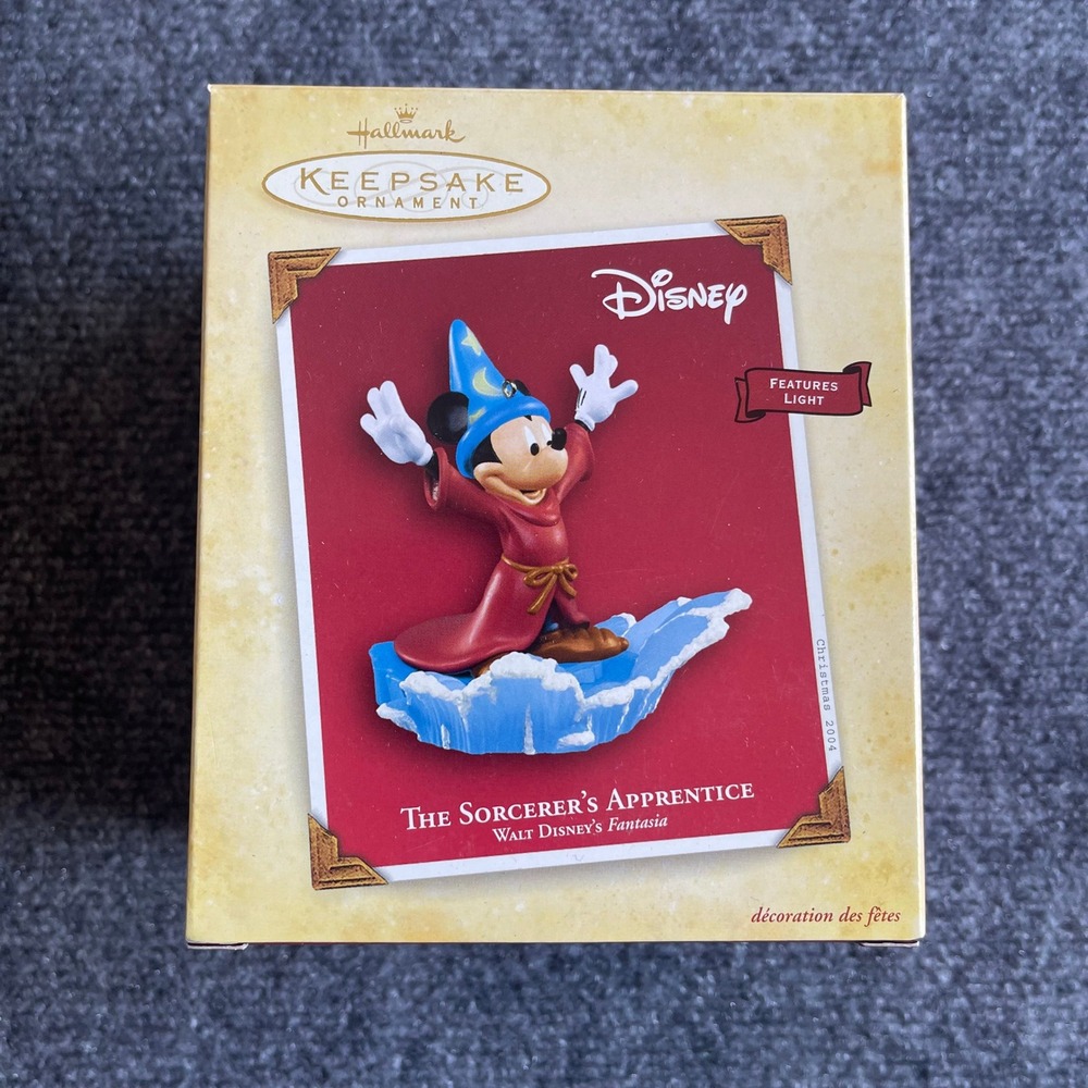 Hallmark Keepsake 2004 Disney Fantasia Sorcerer's Apprentice Mickey Ornament